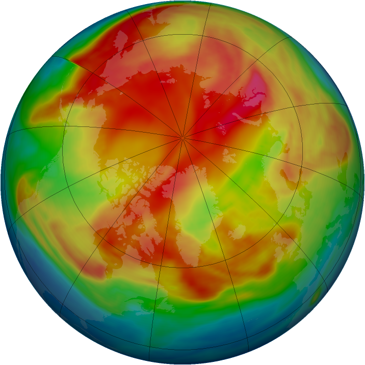 Arctic ozone map for 17 February 2006